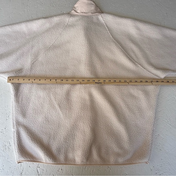 Movement by Free People Cream Hit The Slopes Fleece Jacket Size Large Oversized - Picture 7 of 16